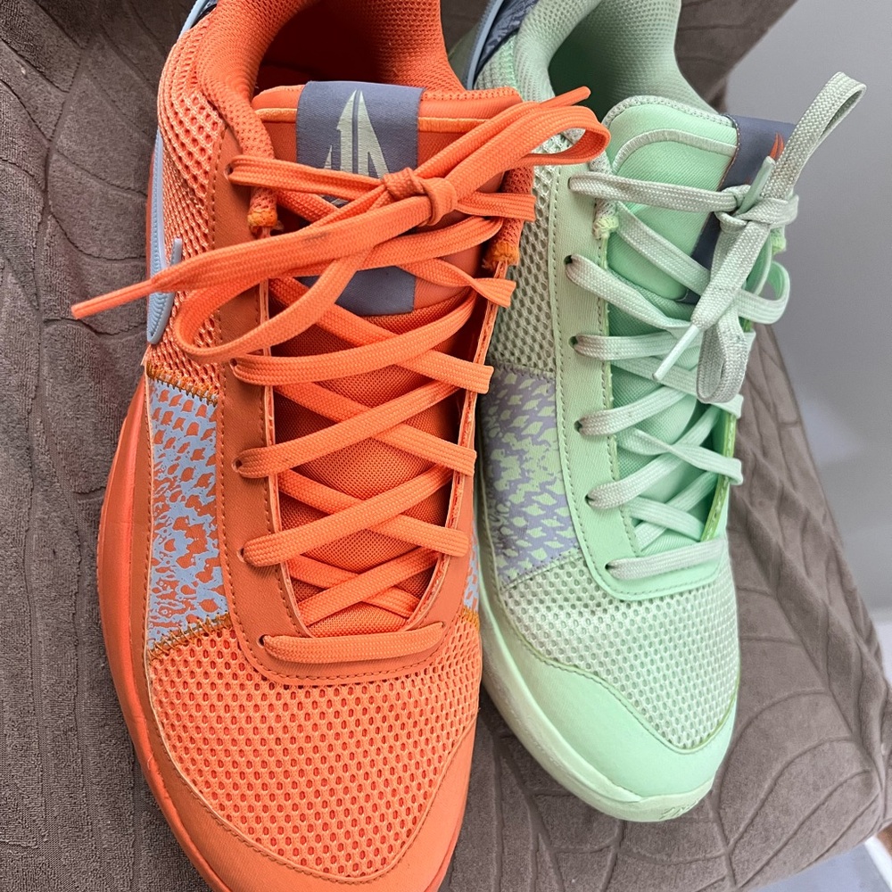 Nike JA 1  official Athletic Shoes in Orange and Mint Green